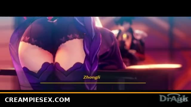 Raiden Shogun gets a hard fuck and huge creampie X-ray